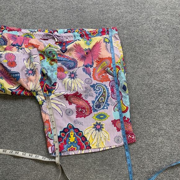 Peter Millar Swim Short Mens 2XL Tropical Paisley Beach Brief Lined Trunks *READ - Picture 4 of 11